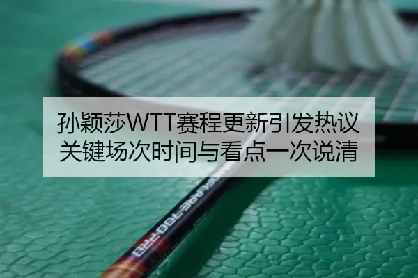 孙颖莎WTT赛程更新引发热议 关键场次时间与看点一次说清